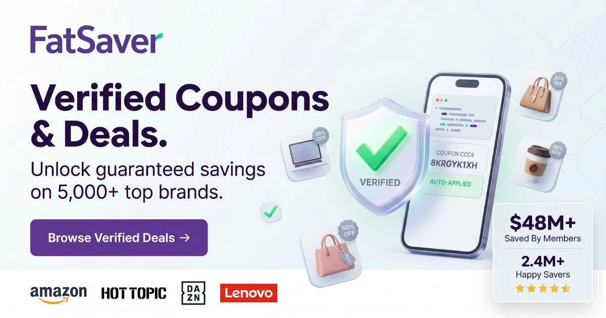 FatSaver coupon website review — verified coupon codes and deals
