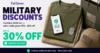 stores that offer military discounts