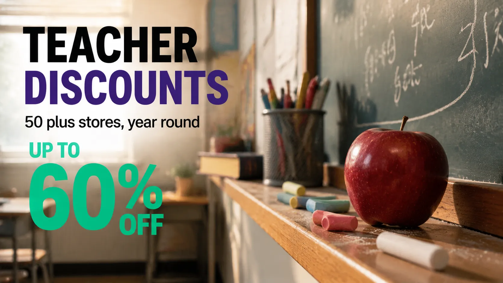 Teacher Discounts: 50+ Stores for Educators (2026)