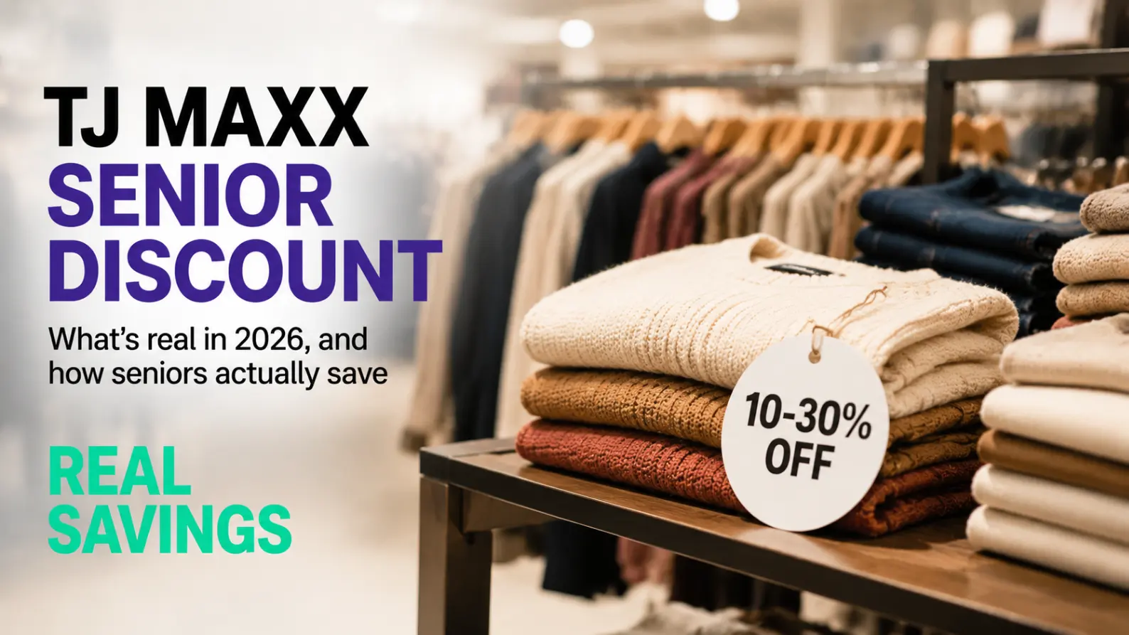 TJ Maxx Senior Discount: What's Real in 2026