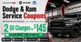 Dodge & Ram Service Coupons: Mopar Deals for Oil Changes & More