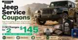 Jeep Service Coupons & Oil Change Deals (Mopar Authorized)